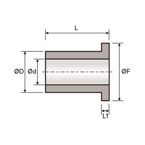 lagerbuchsen wrapped bronze flanged bearing model