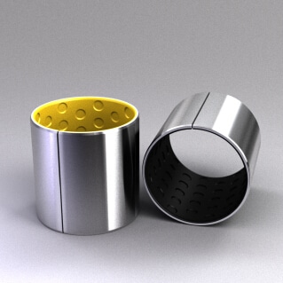 POM bearing Steel Shell with POM Plastic Liner - Inch and Metric